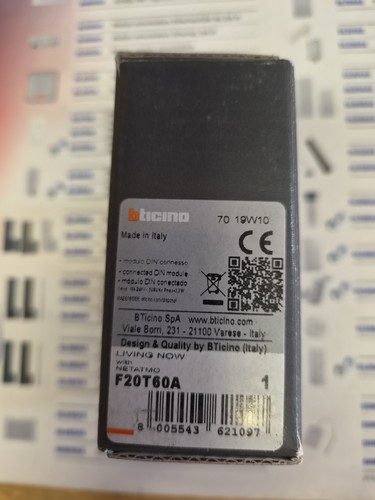 Bticino f20t60a living now - f20t60a,