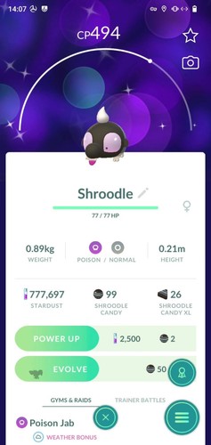 Pokemon shroodle lucido - shroodle,