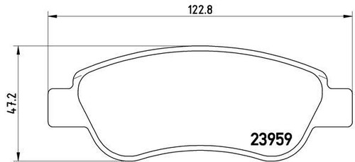 Brembo p61081 kit - kit, pastiglie