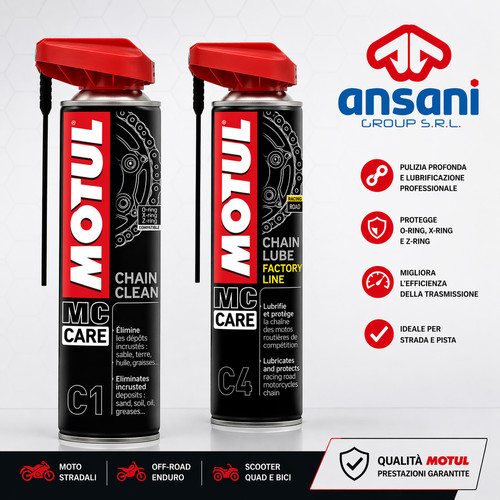 Kit pulizia catena moto - pulizia,